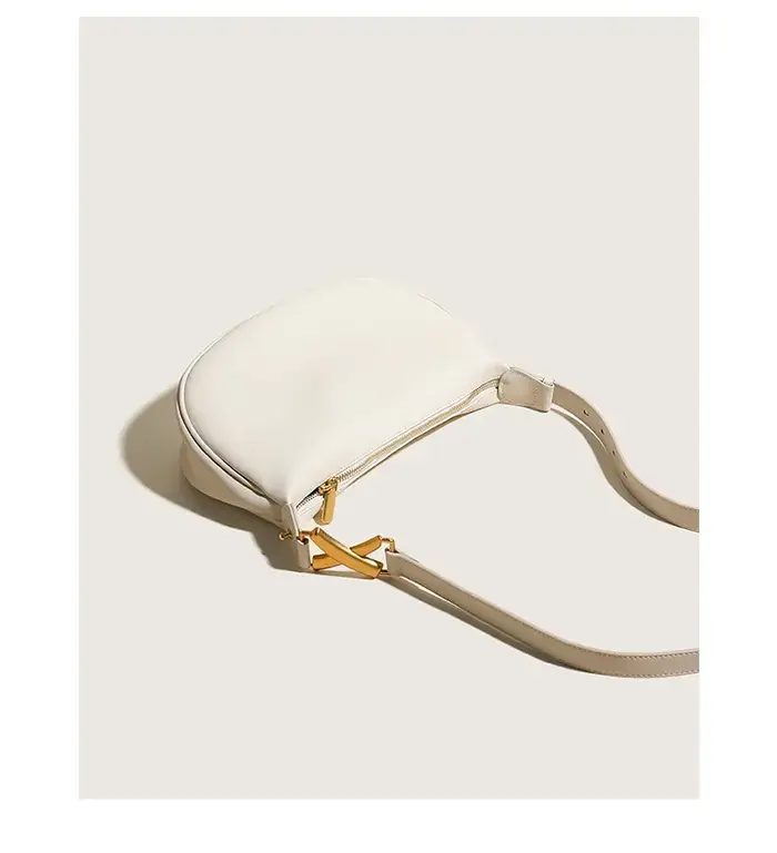 Mn Design-Sac à Main Demi-Lune Hobo en Cuir group pour Femme