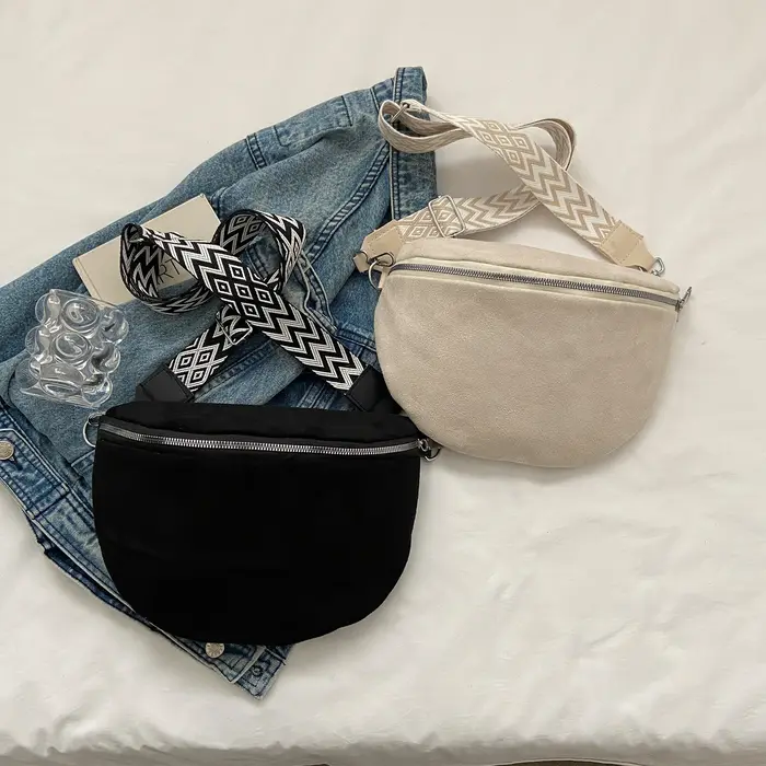 Sac banane en cuir PU pour femme