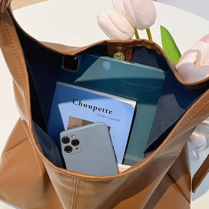 Nouveau sac fourre-tout Vintage grande capacité Simple sac à bandoulière pour femmes sac Hobo pour femme sac