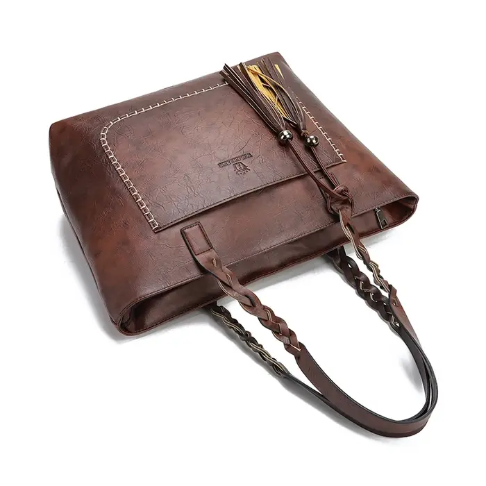 Femmes sacs de messager en cuir quotidien luxe gland