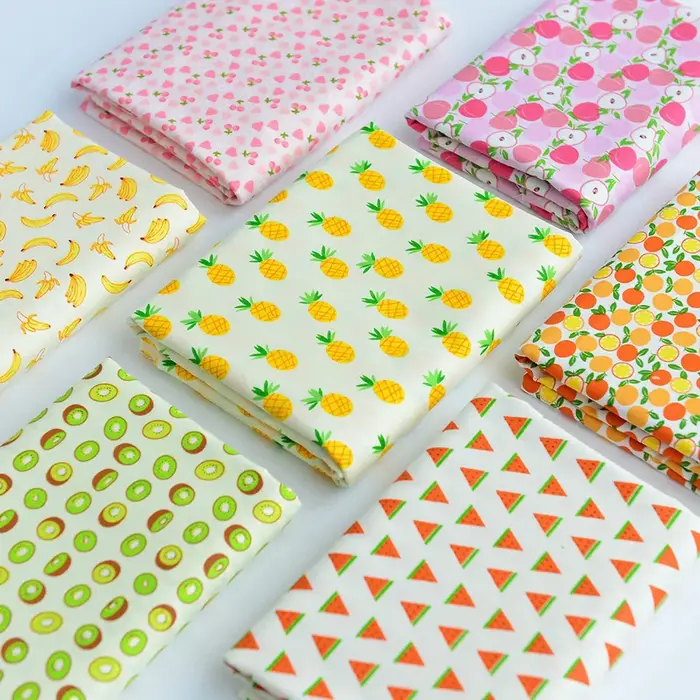 Tissu en coton imprimé fruits 100% coton