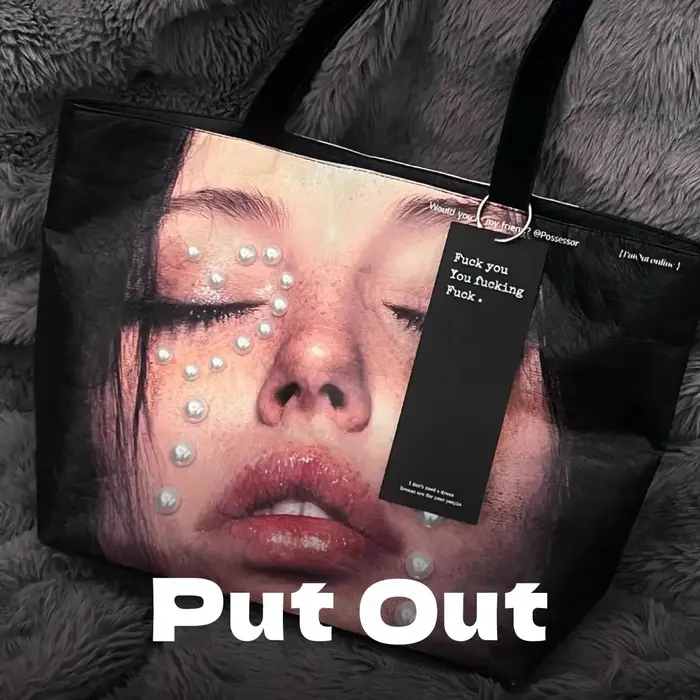 Nouveau sac fourre-tout créatif pour femmes tendance visage impression grande capacité sac à bandoulière étanche fille chaude sac à main grand sac à provisions