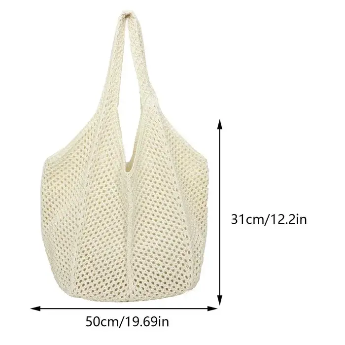 Sac fourre-tout en crochet pour femme
