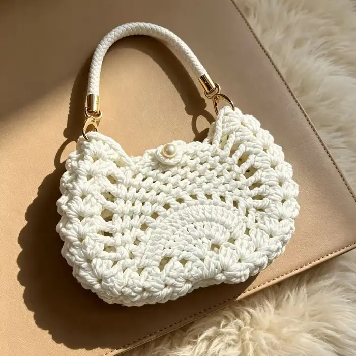 Sac à main pour femme, sac de style bohème, nouveau sac en crochet fait main, sac de navetteur, trou