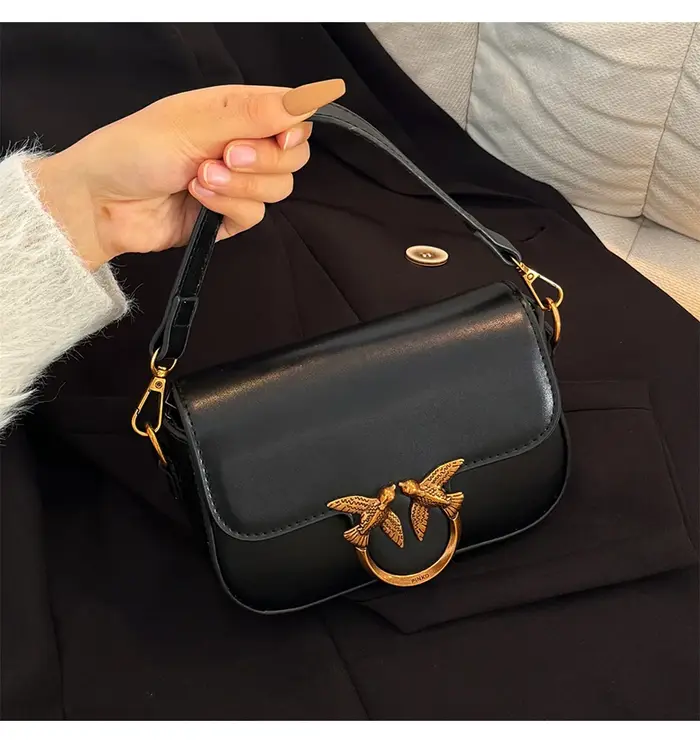 Mini sac à bandoulière élégant rétro avec chaîne de luxe