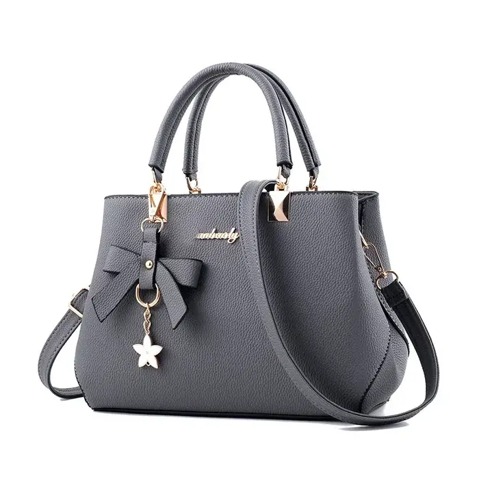 Femmes sacs de messager avec pendentif fleur bureau dames mode fourre-tout sac à main pur pour femme nouveaux
