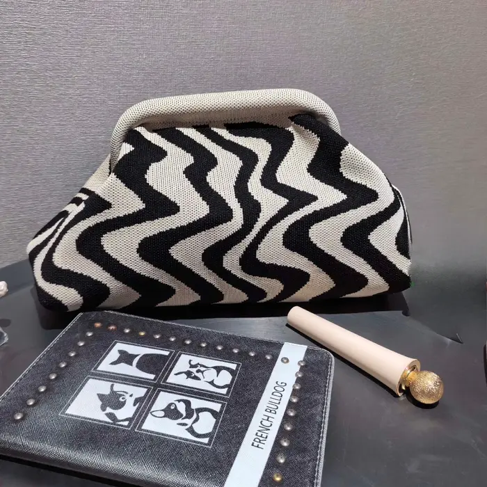 2025 NOUVEAU dames plage sac à bandoulière Vintage lettre Crochet tricoté fourre-tout