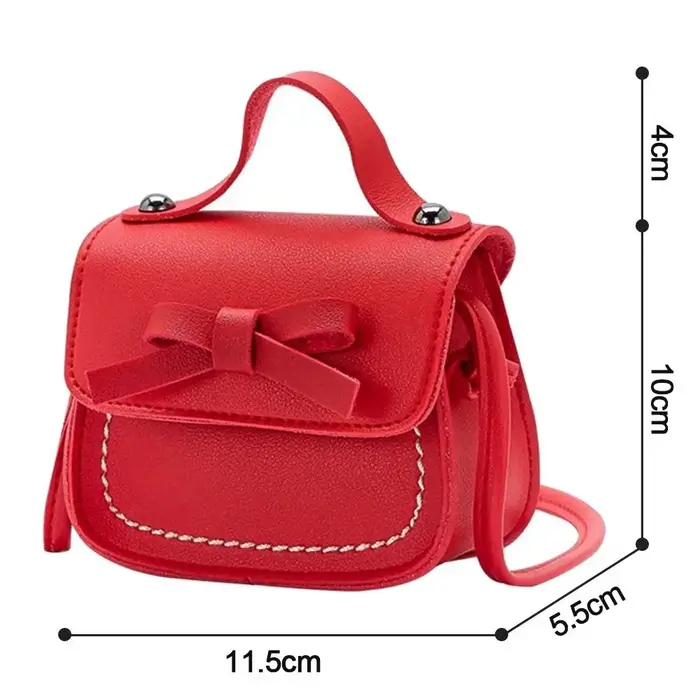 Sac à bandoulière pour petite fille avec nœud