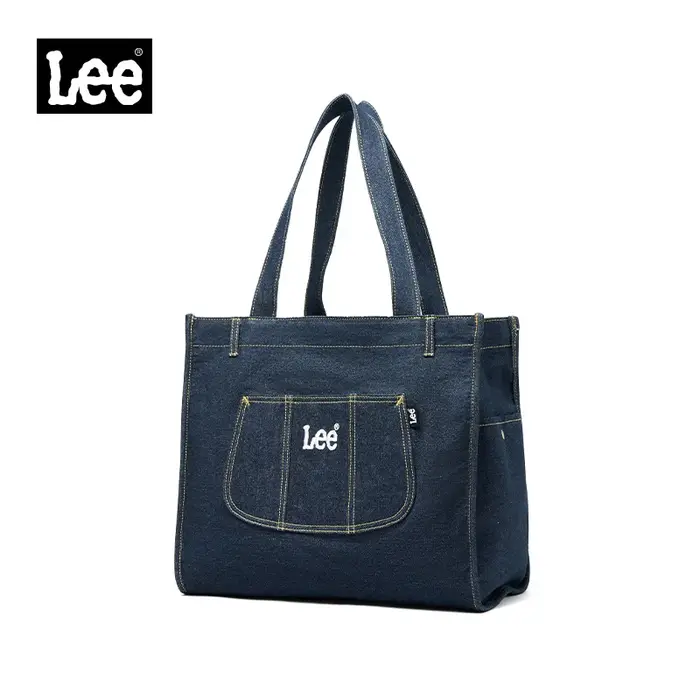 Sac fourre-tout en jean grande capacité LEE à multiples poches pour femme – Tendance, idéal pour le