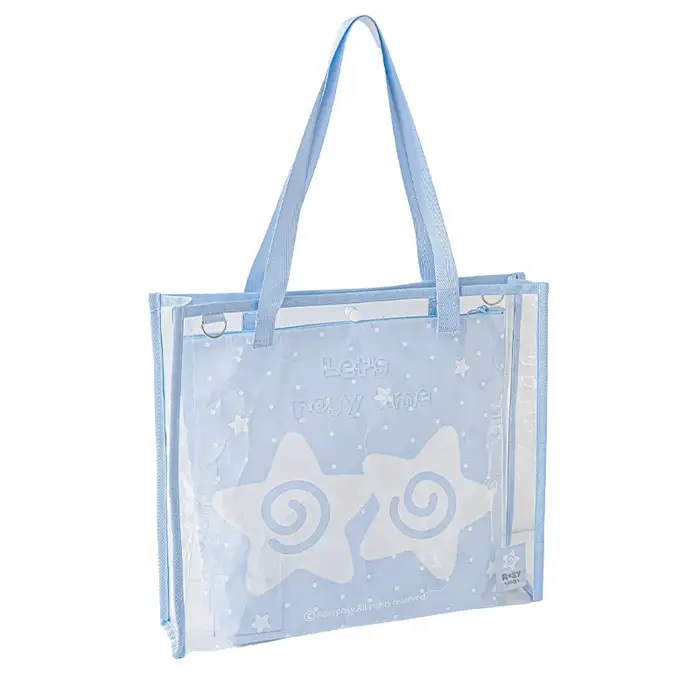 Doux simplicité grande capacité tablette PC sac à bandoulière Transparent bricolage décor Badge Photocard sac à main