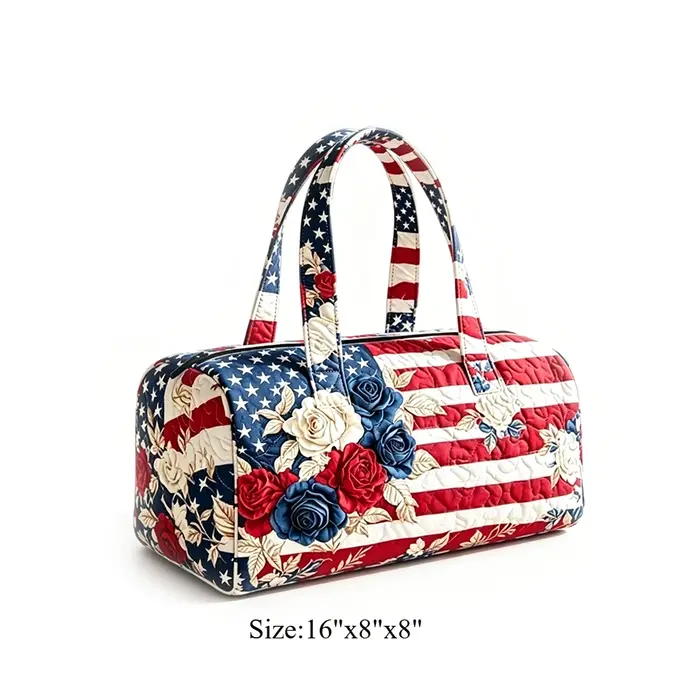 Sac de voyage matelassé, sac de week-end, motif floral tropical chat mignon, bagage à main léger pou