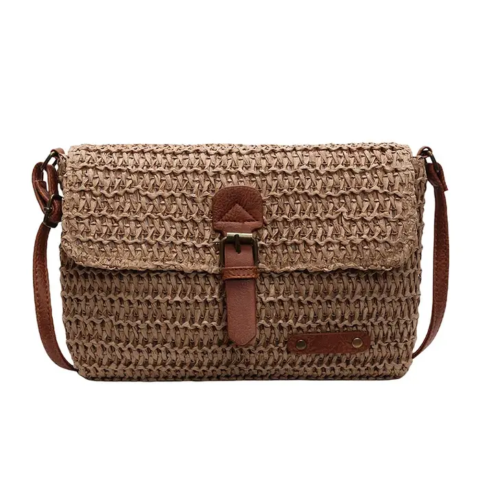 Nouveau sac à bandoulière en paille à la mode pour femmes, sac à bandoulière décontracté pour vacanc