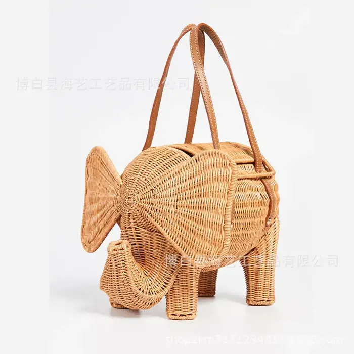 Sac à main en rotin pour femmes
