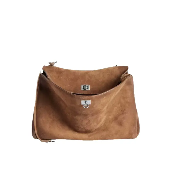 Nouveau Sac Fourre-tout en Daim Rodeo 2025 – Grand Sac à Main Commuter en Cuir Mat avec Poignée Supérieure