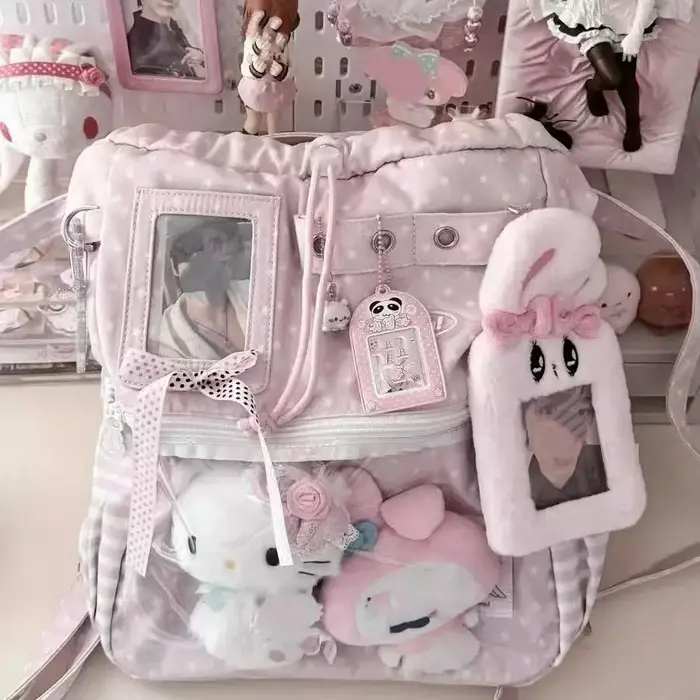 Sac à dos à pois pour filles