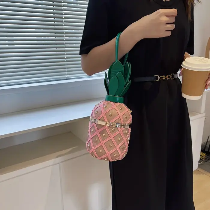 Sac ananas sac femme Rivet rhombique décontracté Portable épaule sac à bandoulière sacs à main Bolsos Bolso Mujer Bolsa