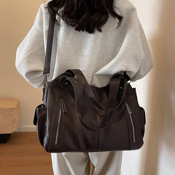 Sacs à bandoulière à compartiment intérieur souple pour femmes