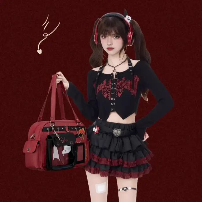 Kabaqoo Love and Deepspace Sac fourre-tout en toile pour femme