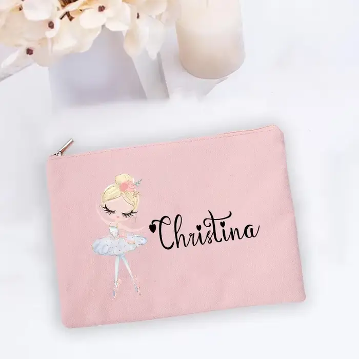 Sac de maquillage personnalisé avec nom