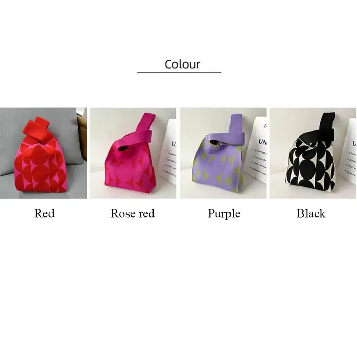 Mini sac à main en tricot pour filles et femmes