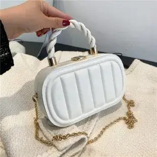 Sac à bandoulière de luxe pour femme, sac de shopping couleur unie, sac de banlieue élégant en cuir,