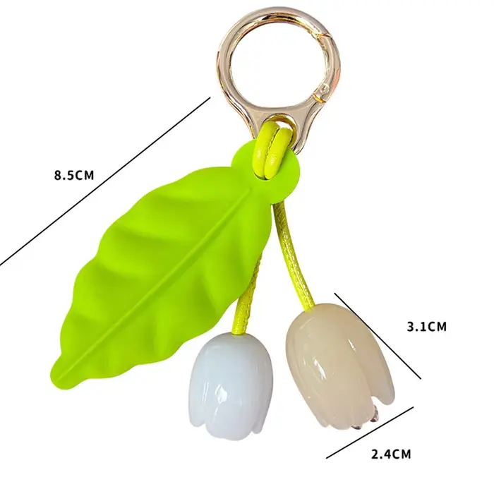 Breloque de sac en forme de fleur de cerisier pour femme