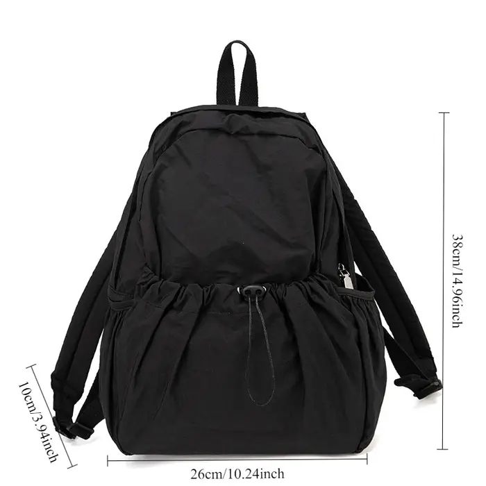 Sac à dos décontracté femmes grande capacité mode Junior lycée étudiant pli cartable sac en tissu coréen voyage sac à dos