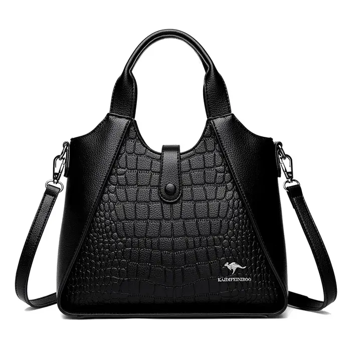 Sac à main en cuir souple pour femme, sac à bandoulière, fourre-tout décontracté, marque de créateur