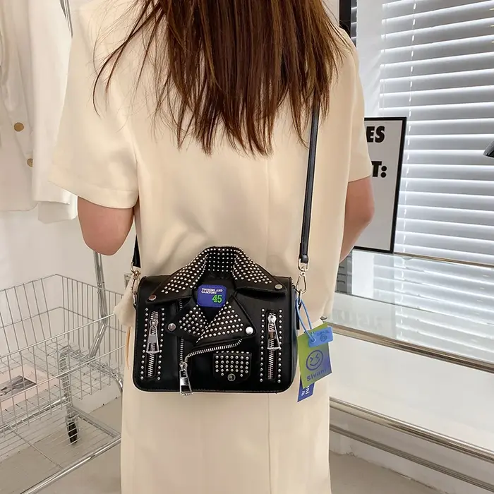 Vestes de marque sacs pour femmes mode clouté sac à bandoulière personnalité