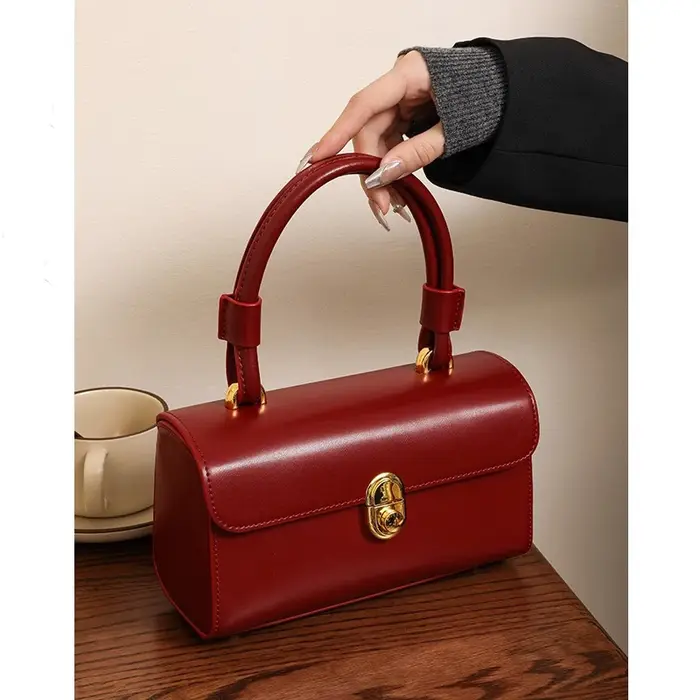 Sac de mariage rouge de mariée de luxe, sac à main de grande capacité de haute qualité, tempérament coréen, sacs à bandoulière polyvalents élégants pour femmes