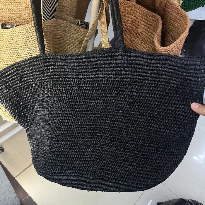 Nouveau sac à bandoulière en raphia grande capacité pour l'été