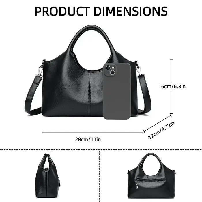 Sac à main tendance, sac à bandoulière élégant pour femmes, cadeau pour maman, sac à bandoulière décontracté, sac de shopping polyvalent avec fermeture à glissière