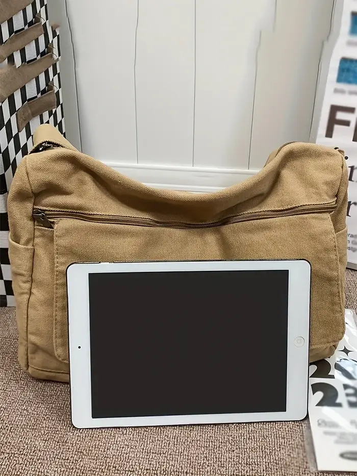 Sac Hobo à bandoulière en toile de grande capacité 4 couleurs – Écharpe durable