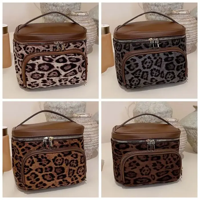 Sac à main imprimé léopard