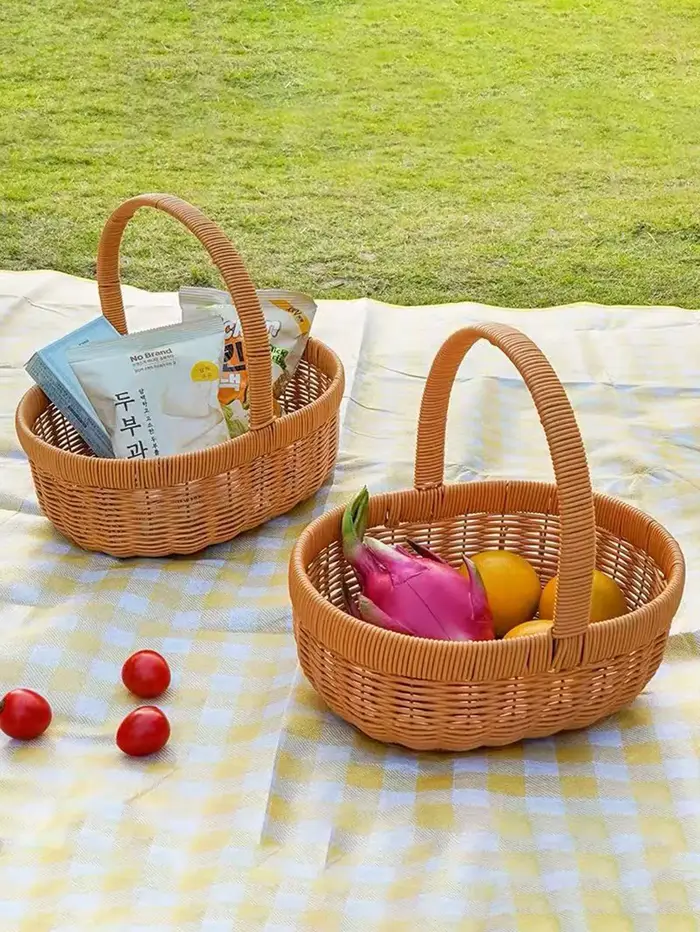 Panier fourre-tout tissé à la main