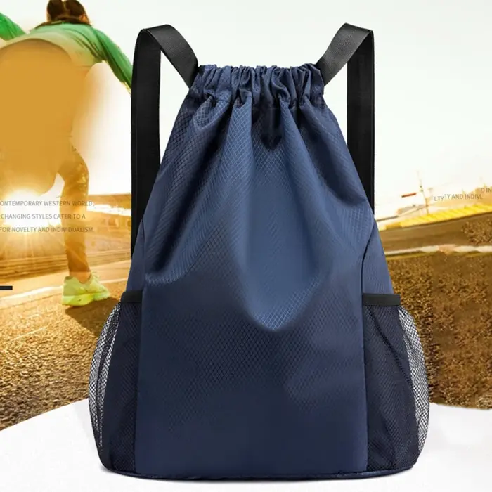 Sacs à dos femmes hommes grande capacité Bundle poche sac à cordon pour unisexe sport sac à dos décontracté couleur unie