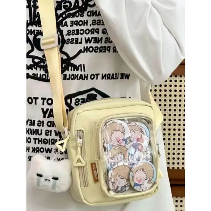 Y2K Mini Itabag femmes coréen décontracté sacs à bandoulière poche transparente petit sac