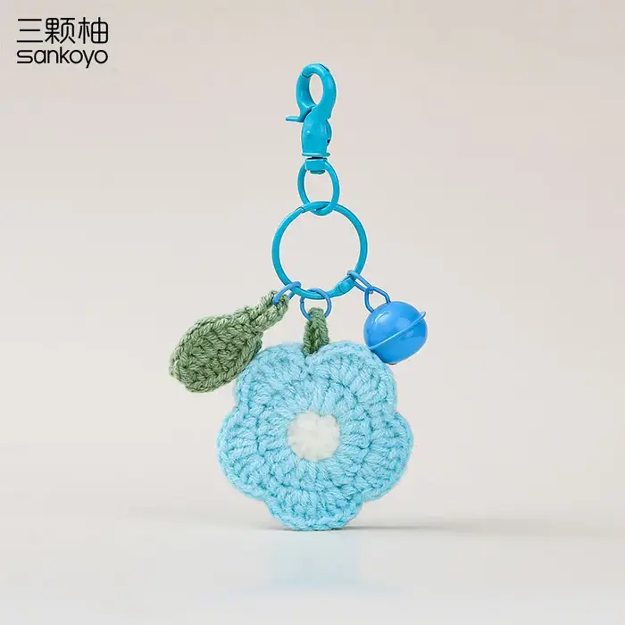Pendentifs de sac en Crochet en fil de fleur