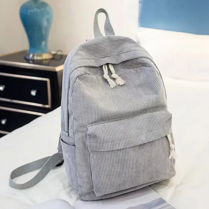 Sac à dos en velours côtelé