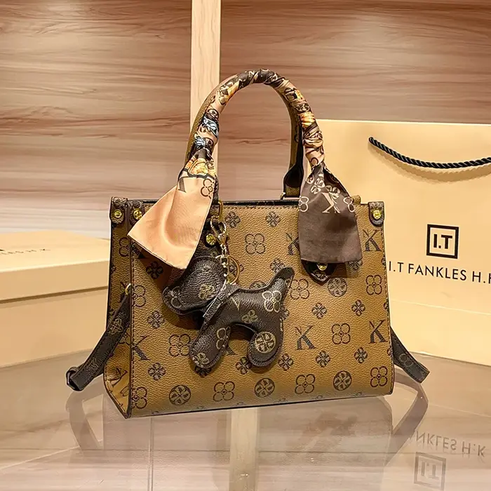 Sac à main léger de marque de luxe pour femmes, fourre-tout à bandoulière de couleur contrastée, nou