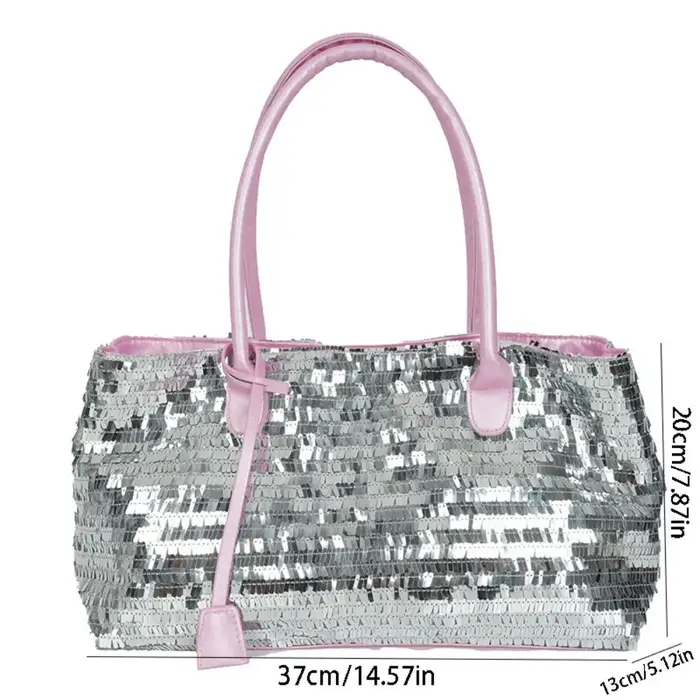 Sac fourre-tout décontracté à paillettes brillantes