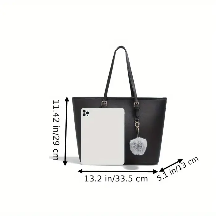 Sac à main fourre-tout en cuir PU pour femmes