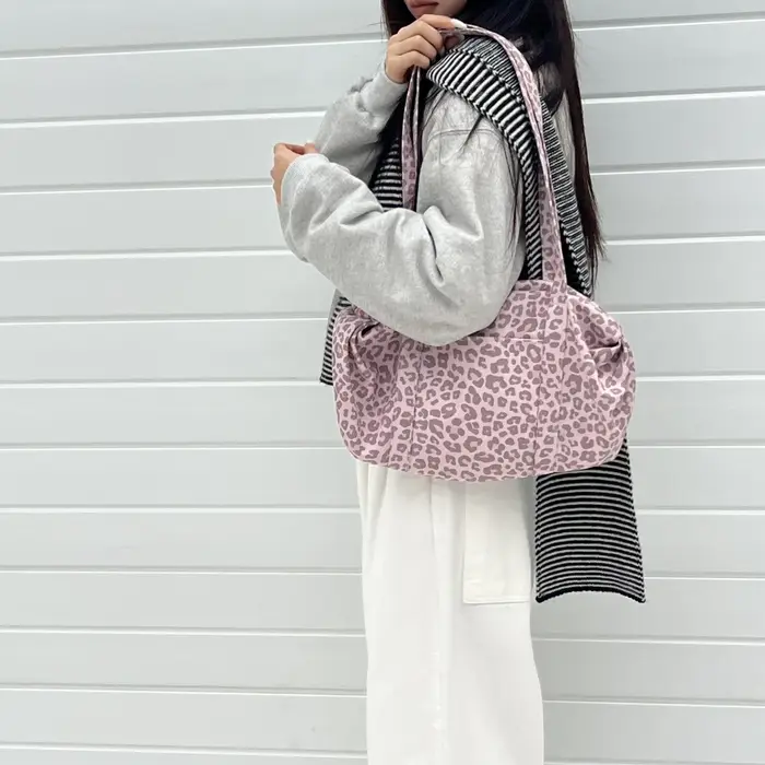 Sac fourre-tout tendance imprimé léopard pour femme
