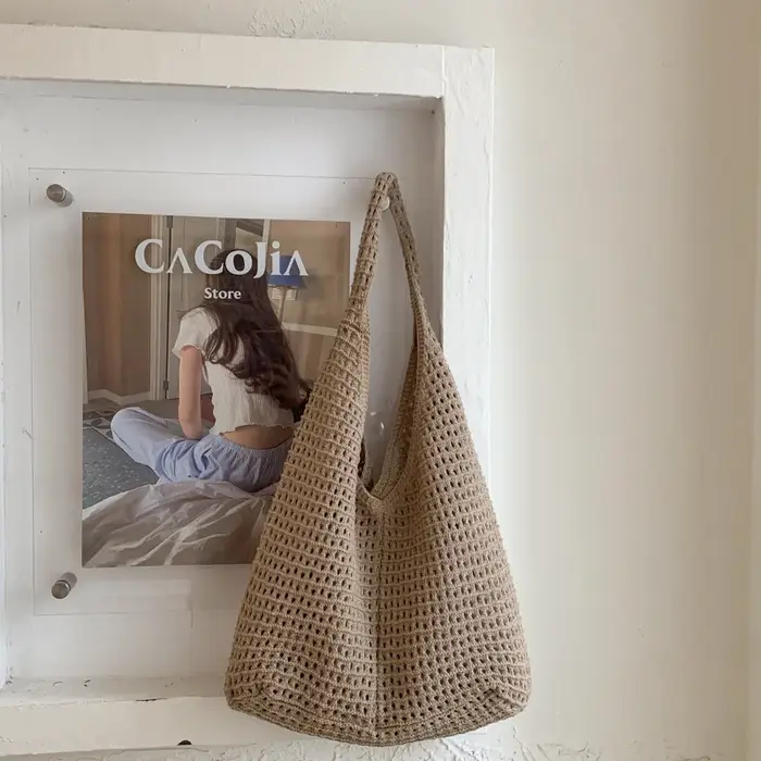 Sac fourre-tout en crochet pour femme