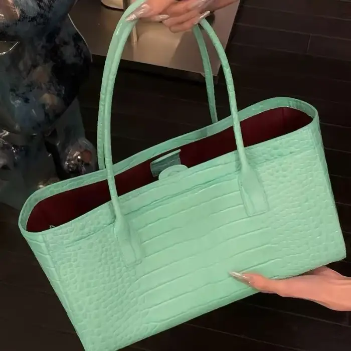 Sac à bandoulière de luxe en cuir de crocodile de style européen et américain