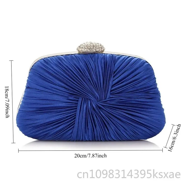 Pochette plissée tissée pour femme – Sac de soirée élégant avec design plissé pour fêtes