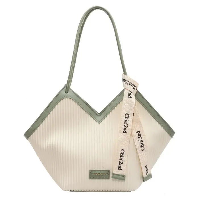 Sac fourre-tout grande capacité pour femme – Nouvelle collection été – Sac à bandoulière tendance pour le travail et les cours – Style urbain en PU – Vente flash de la saison