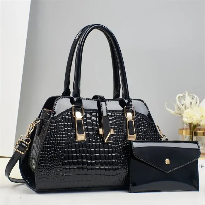 Sac à main classique motif Crocodile pour femmes