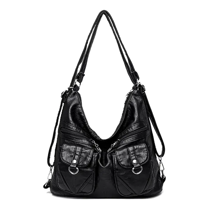 Grand Sac à Dos Multifonction en Cuir pour Femme, Cartable d'École pour Adolescentes, Sac de Voyage