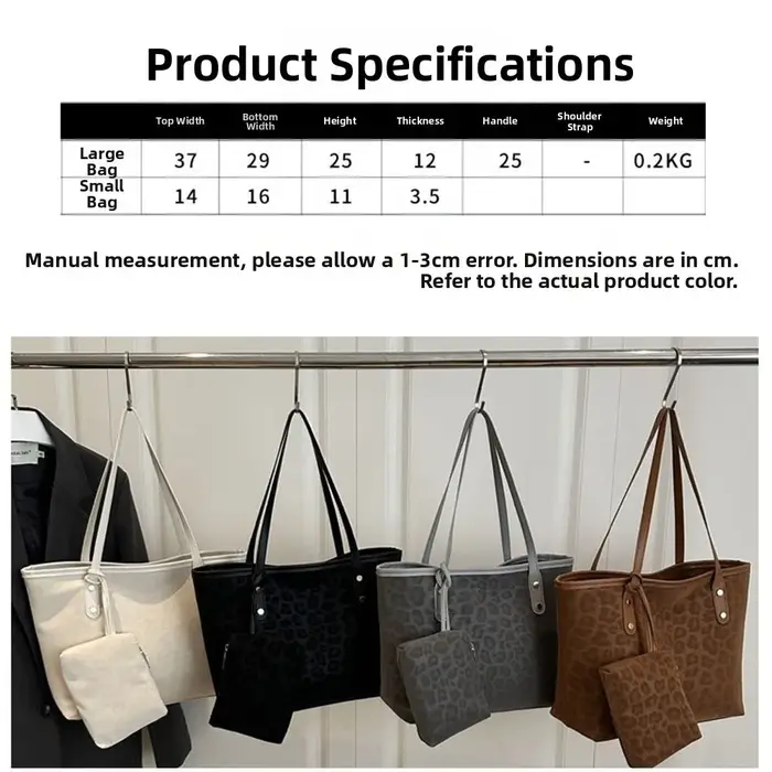 Sac fourre-tout Vintage imprimé léopard pour femmes